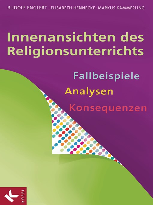 Title details for Innenansichten des Religionsunterrichts by Rudolf Englert - Available